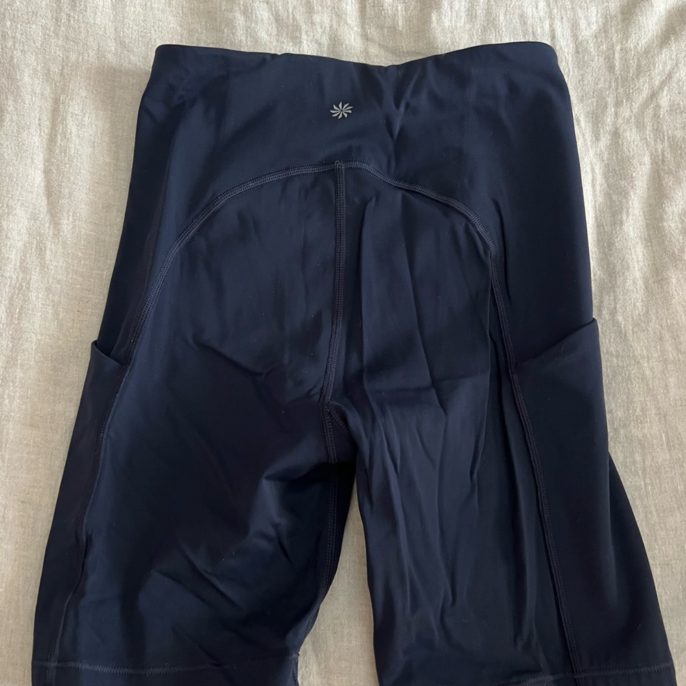 Athleta Navy Stash Pocket Shorts